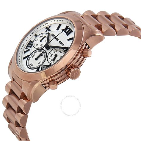 Michael Kors Cooper Chronograph White Dial Rose Gold